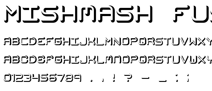 Mishmash Fuse BRK font